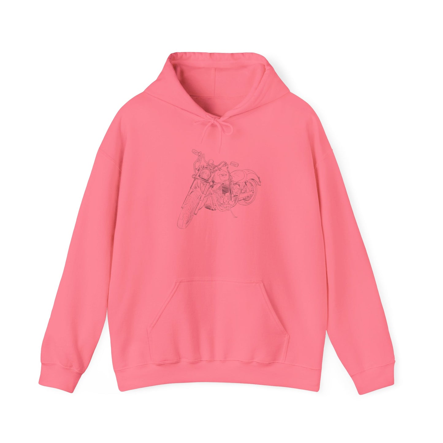 Harley Motorcycle Drawing Hoodie Sweatshirt