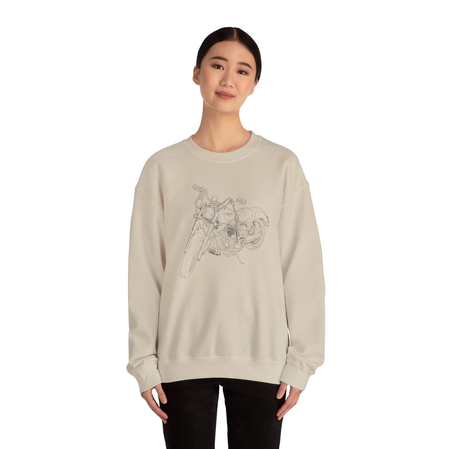 Motorcycle Drawing Sweatshirt