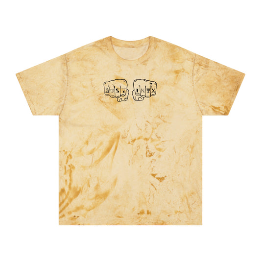 Austin Knuckle Tats Tattooed Fists Color Blast Tee