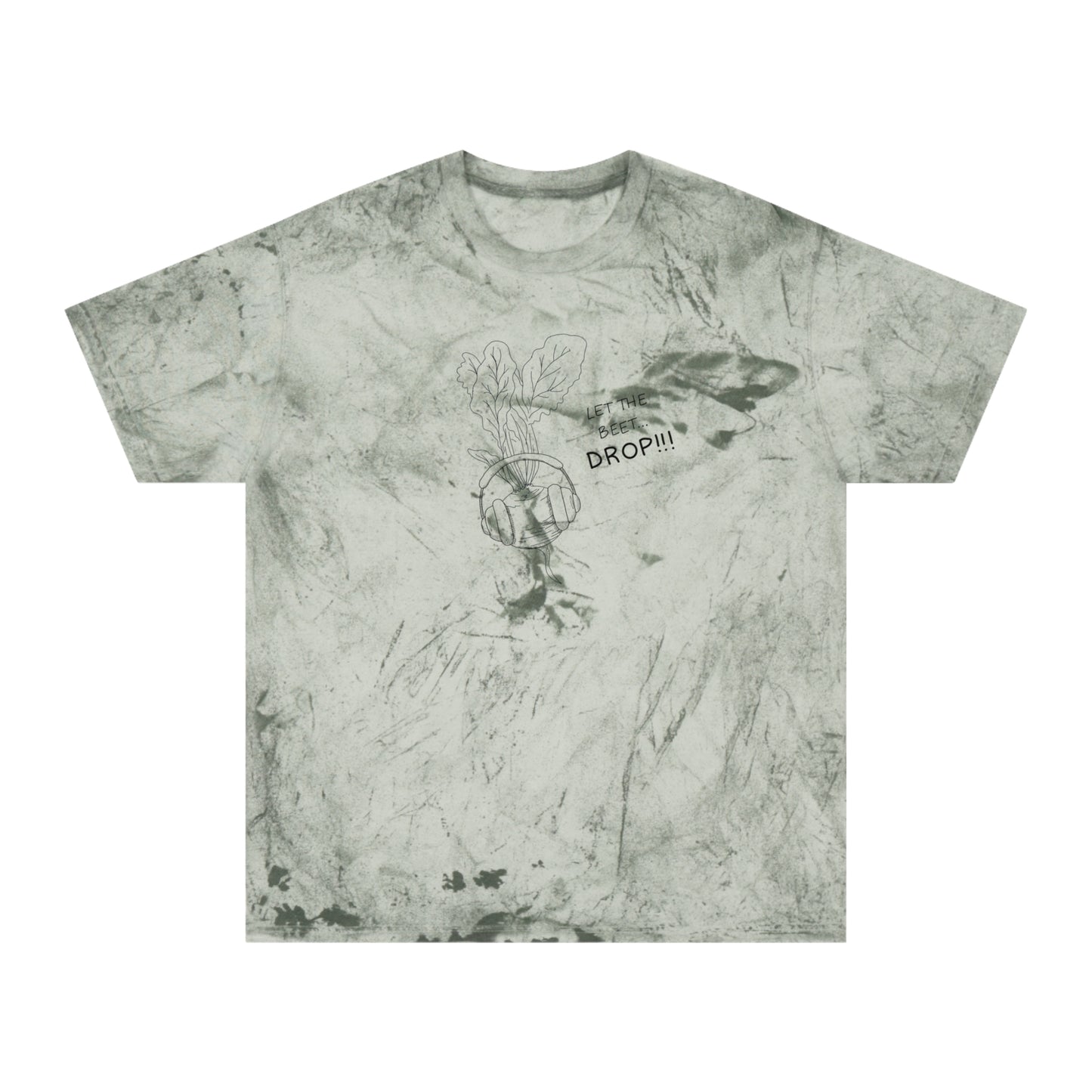 Let The Beet Drop Outline Color Blast Tee
