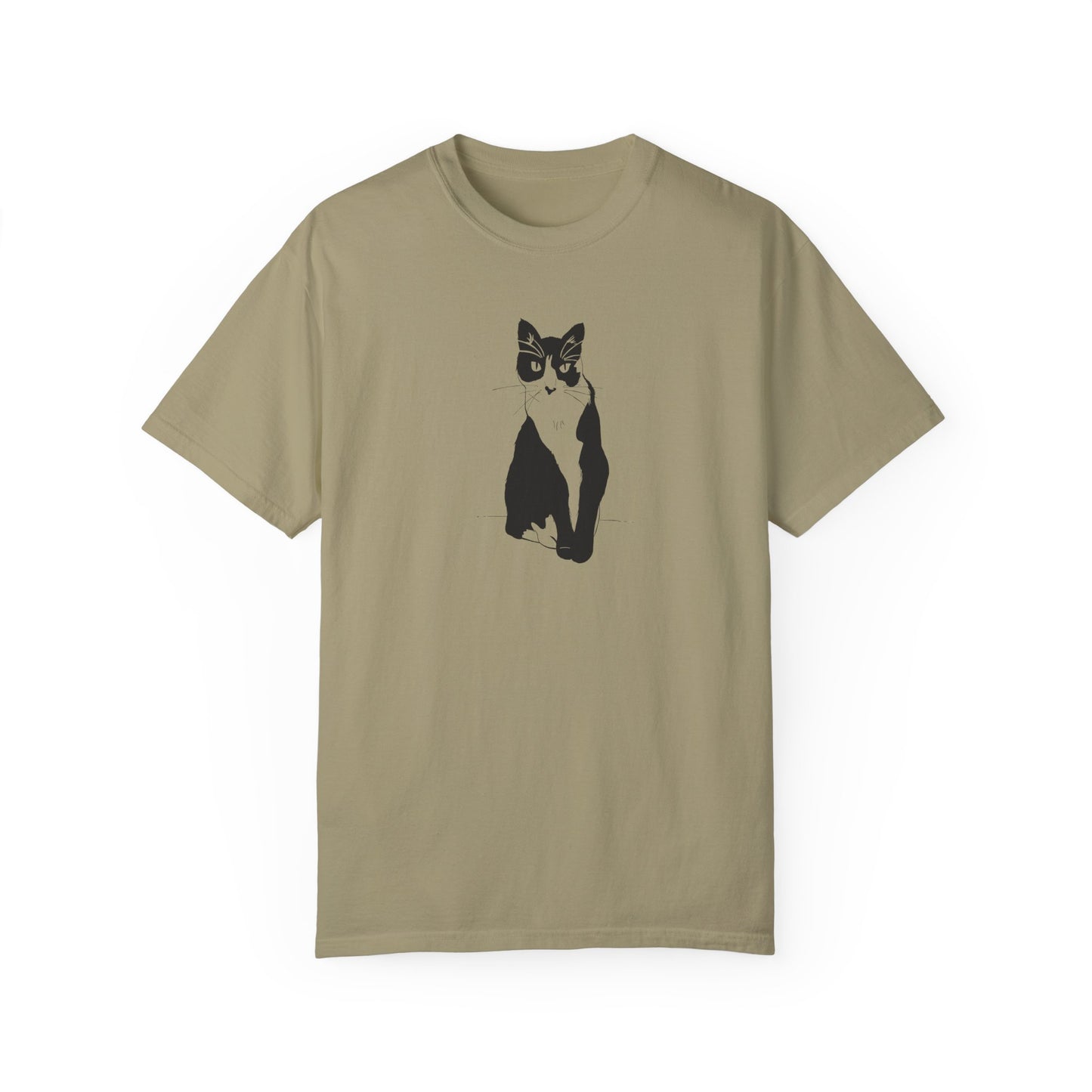Cat Tee (Transparent Style Cat) - Cat Drawing Shirt