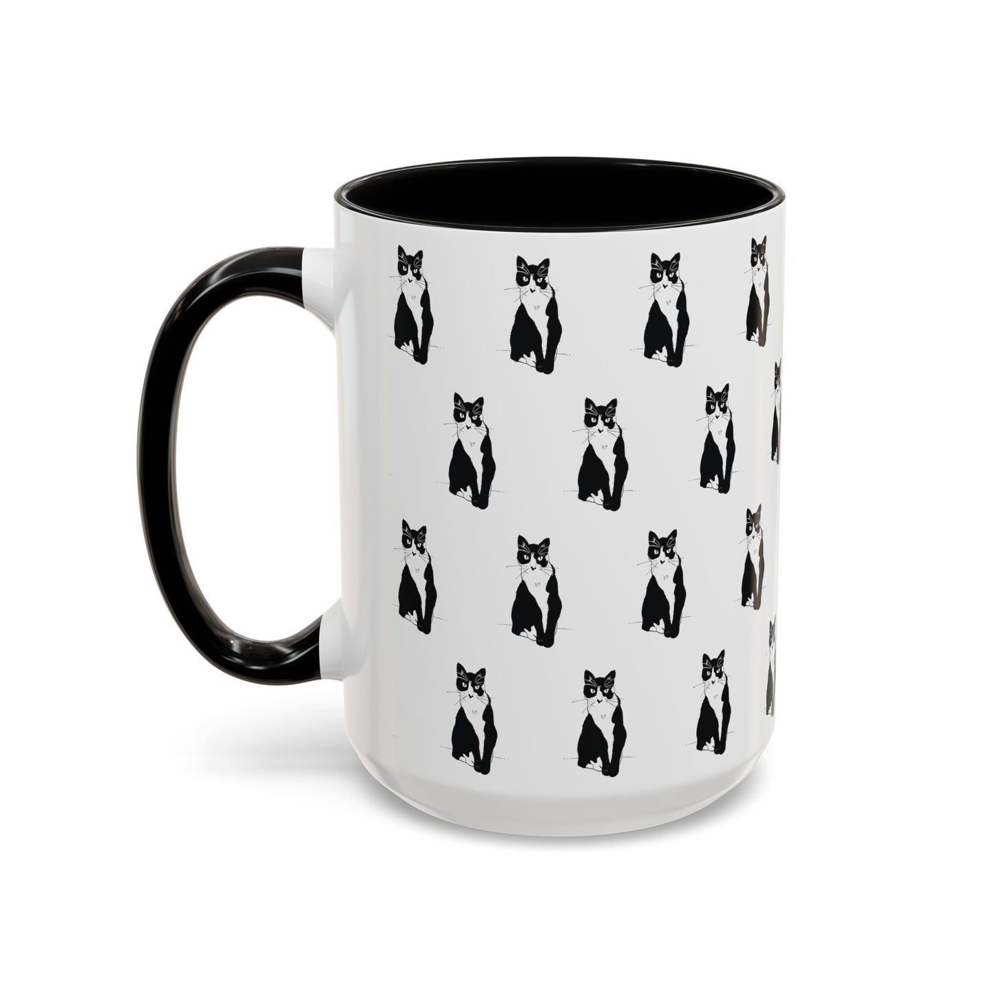 Herd of Cats Accent Mug (Transparent Style Cat) - Cat Mug