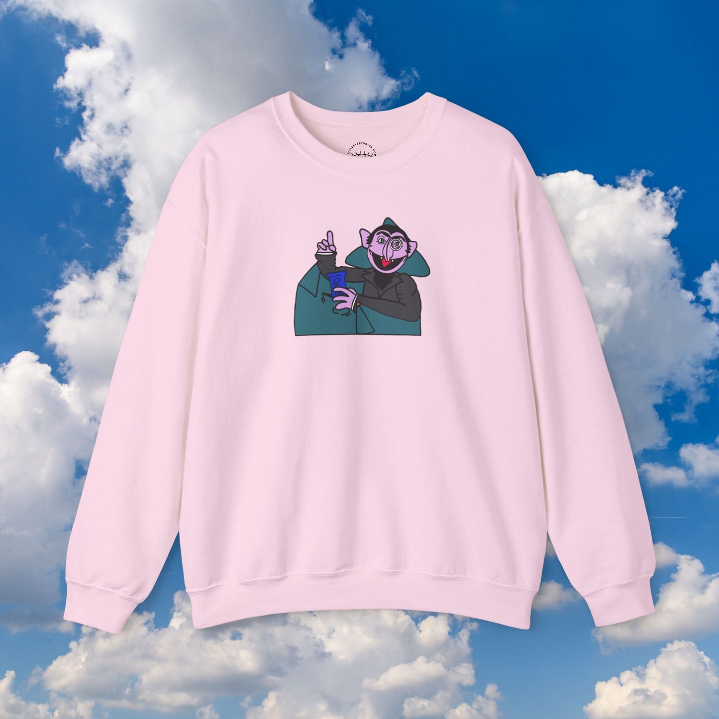 The Count Stealing Candy Sweatshirt - Sesame Street The Count Parody Sweatshirt