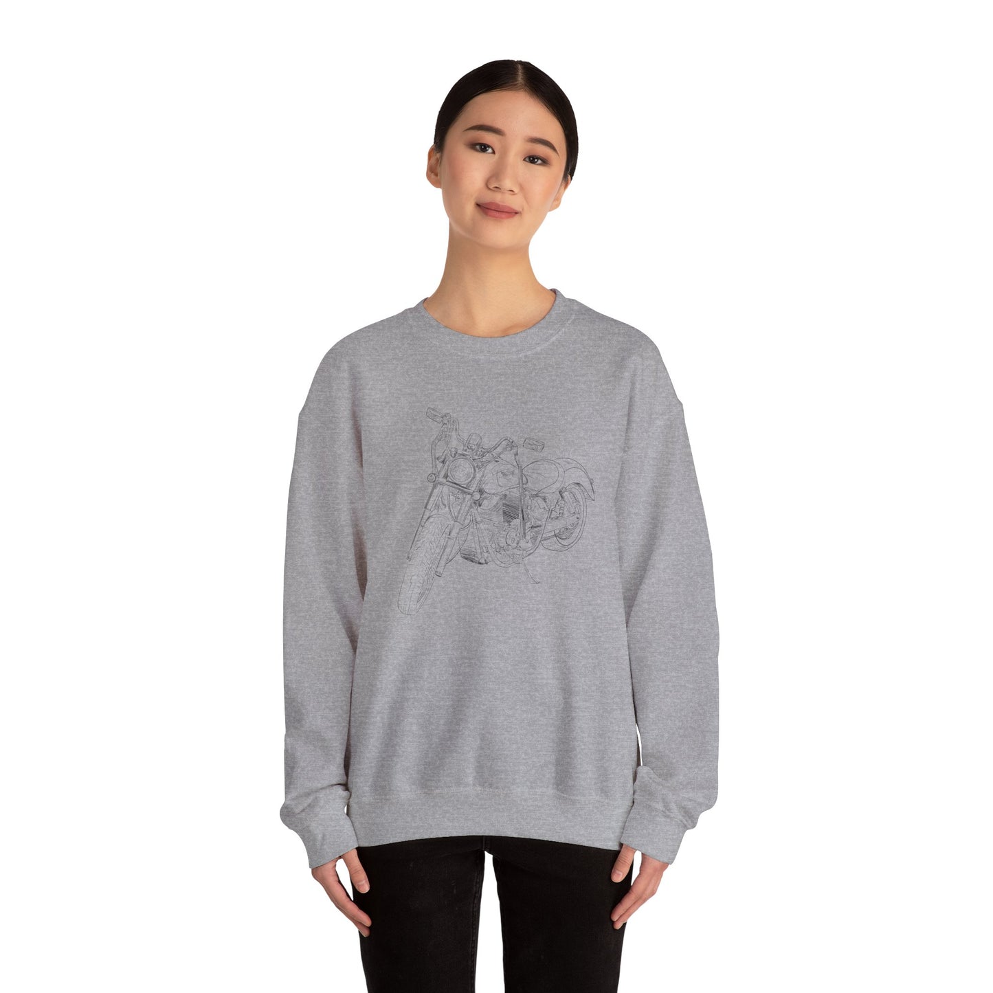 Motorcycle Drawing Sweatshirt