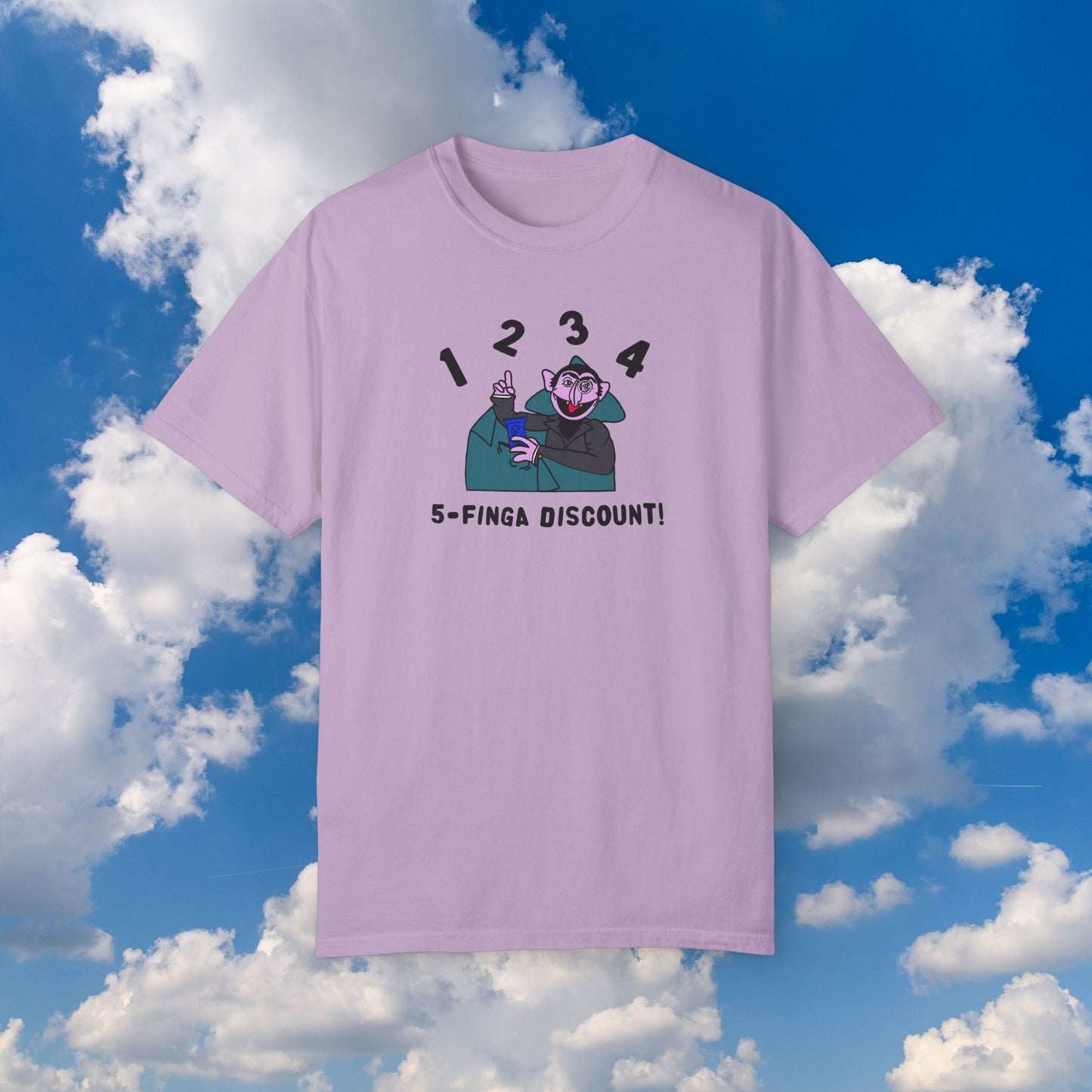 Five Finger Discount Tee - Sesame Street The Count Parody Shirt