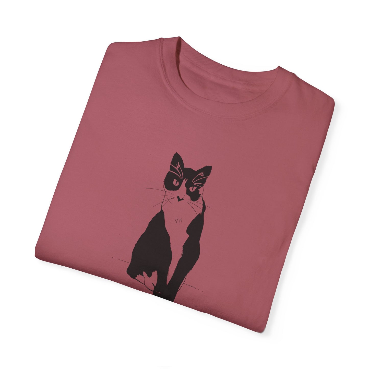 Cat Tee (Transparent Style Cat) - Cat Drawing Shirt