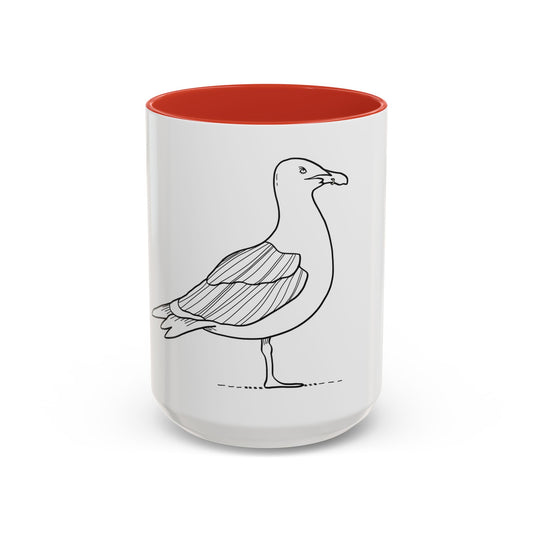 Hot Gull Accent Mug - One Bird