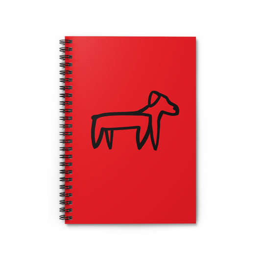 Red Dog Spiral Notebook