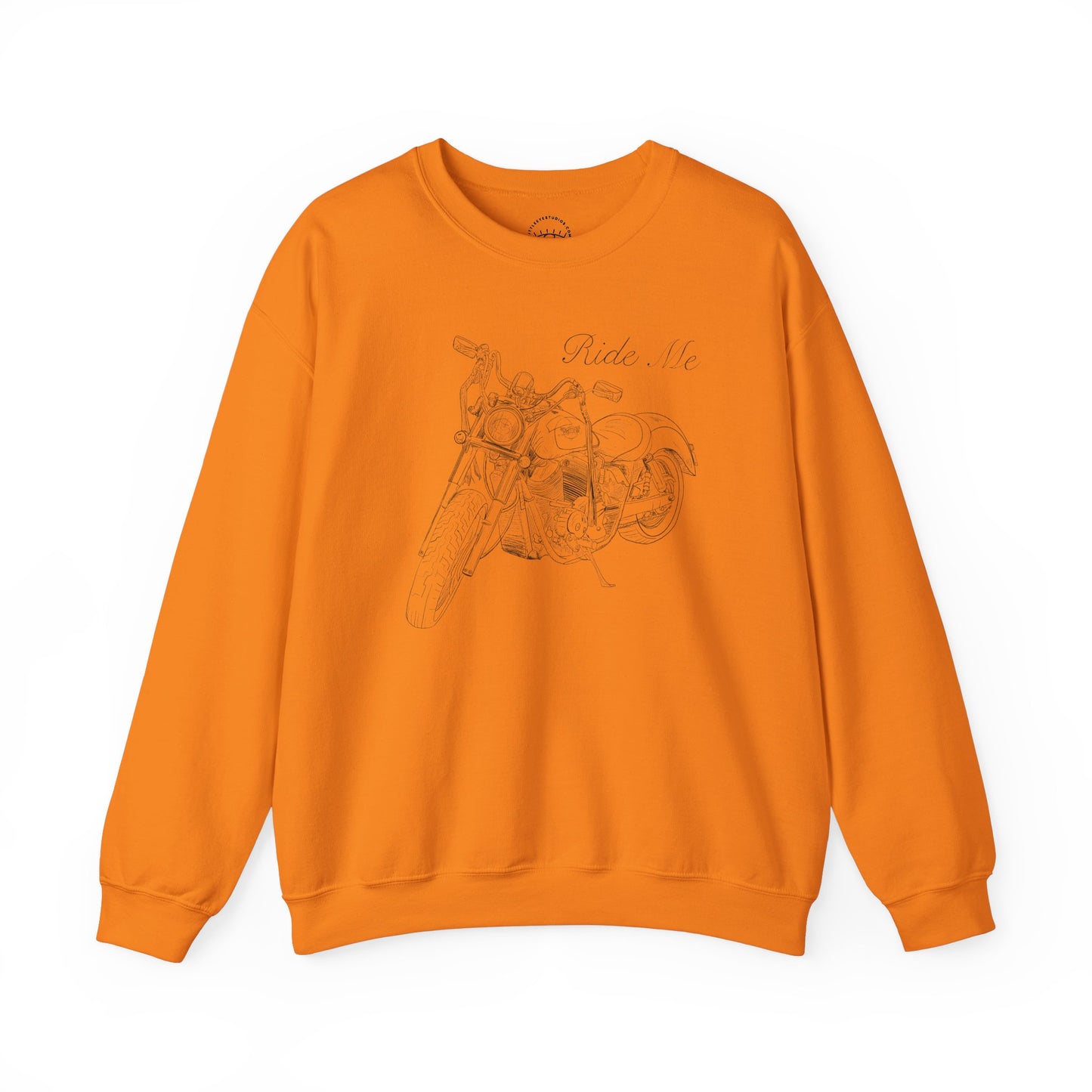 Ride Me Motorcycle Drawing Sweatshirt