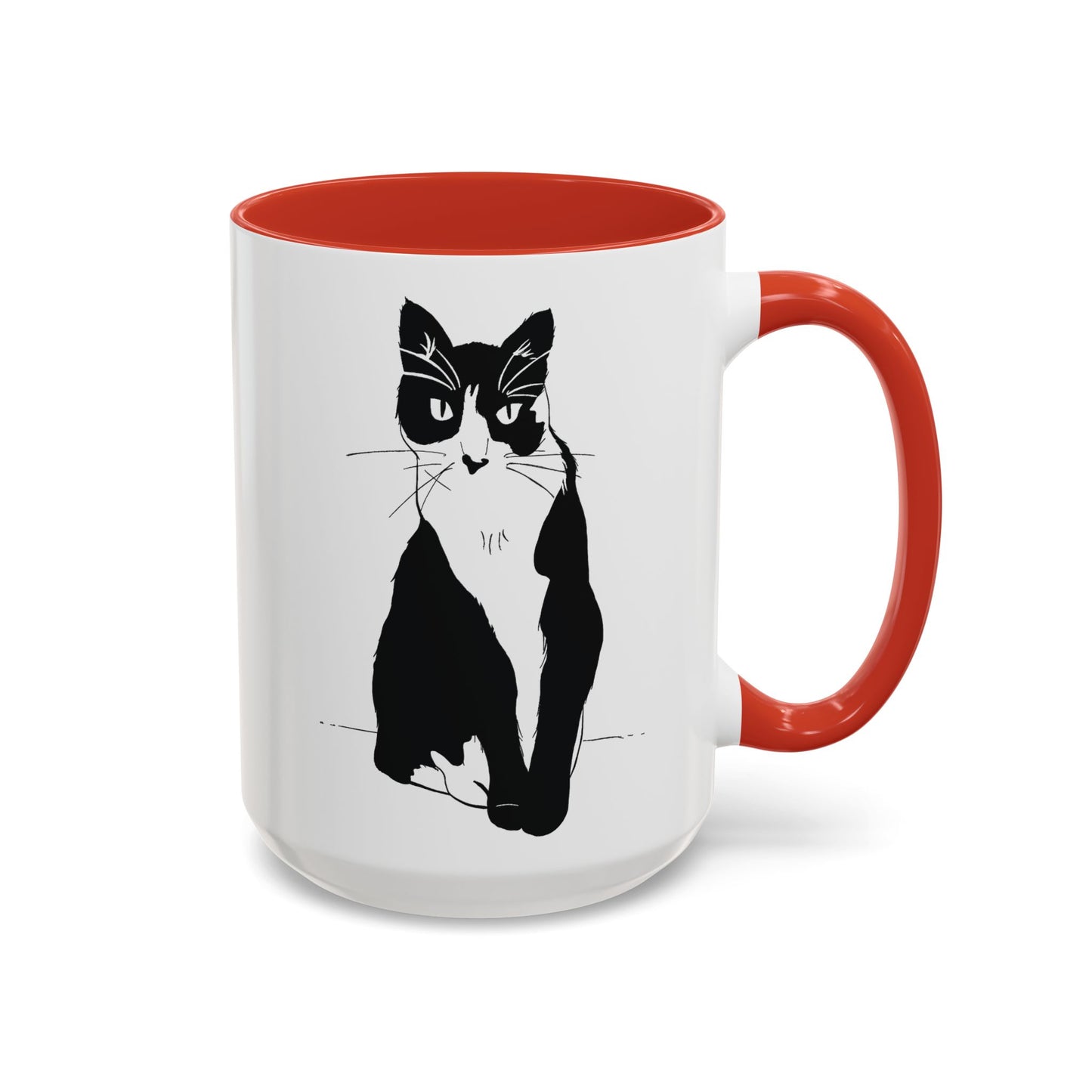 Cat Mug (Transparent Style Cat) - Two Cats Accent Edition Cat Mug