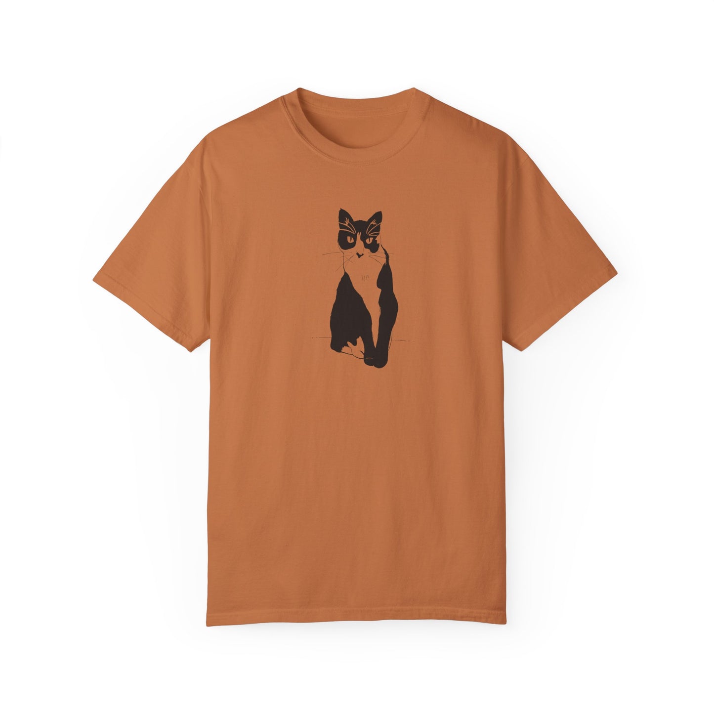 Cat Tee (Transparent Style Cat) - Cat Drawing Shirt