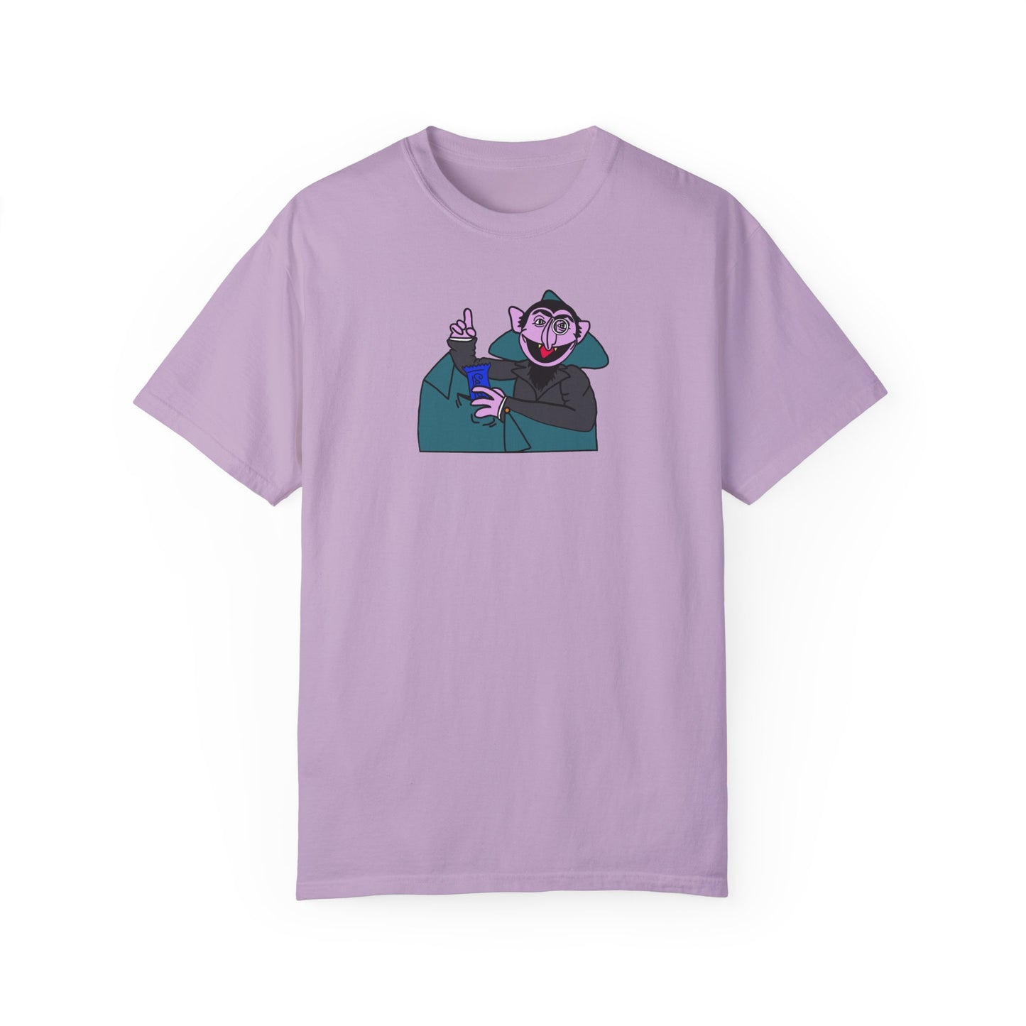 The Count Stealing Candy Tee - Sesame Street The Count Parody Shirt