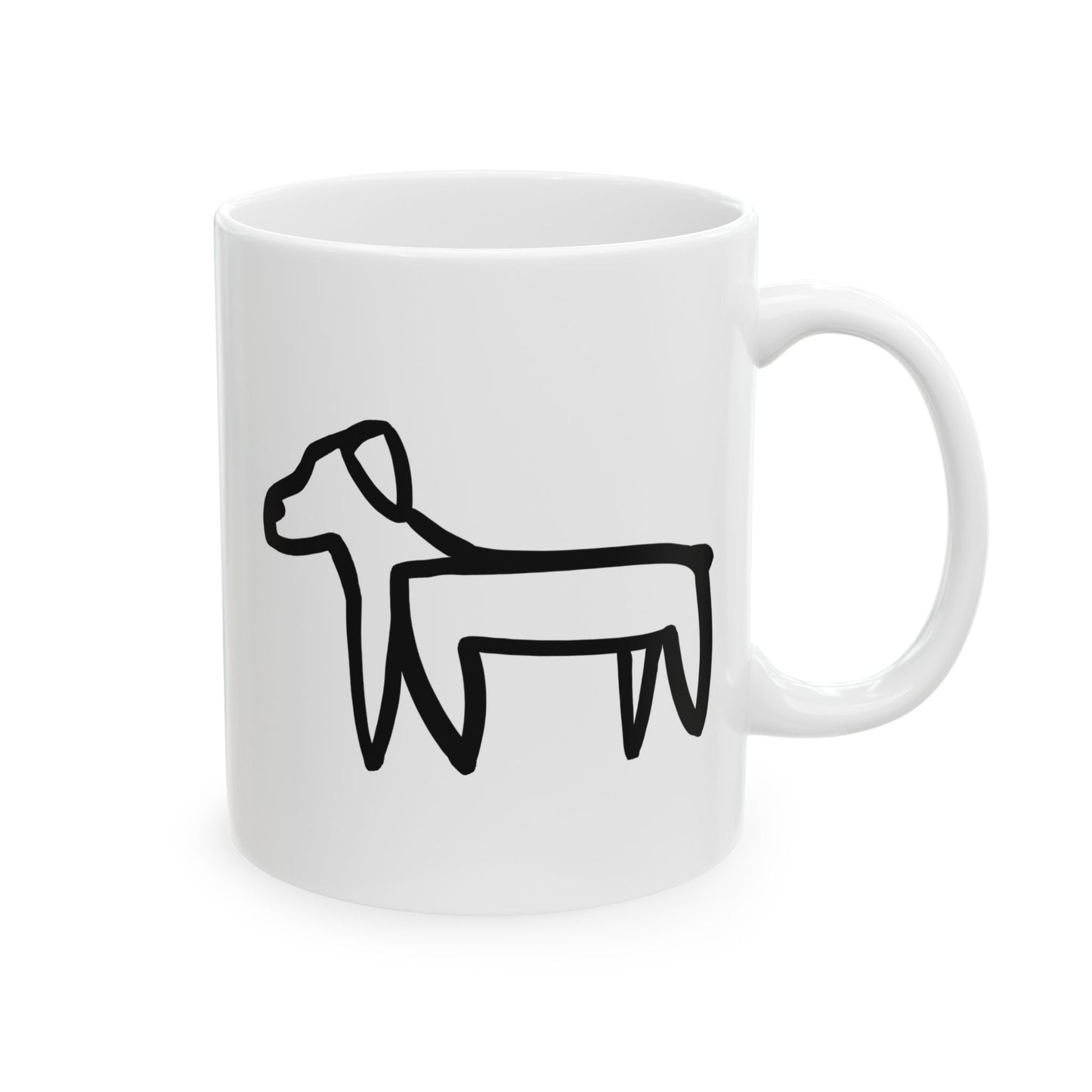 Dog Drawing Mug - Two Dogs Edition