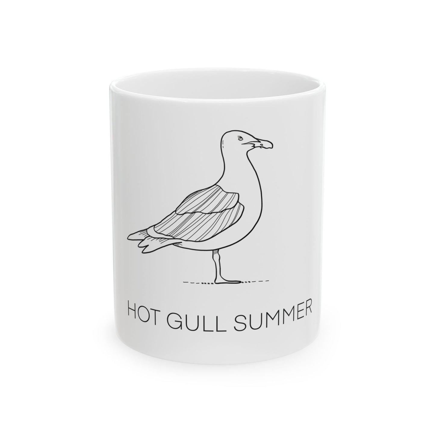 Hot Gull Summer Mug - One Bird