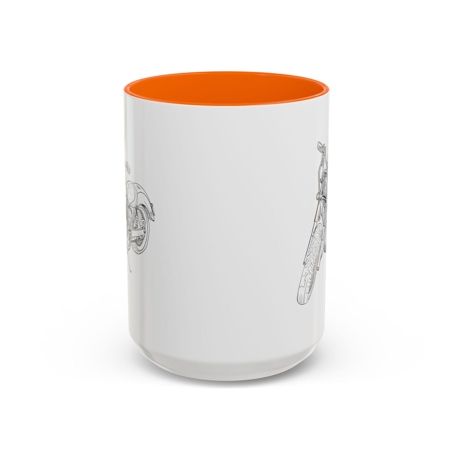 Motorcycle Drawing Accent Mug