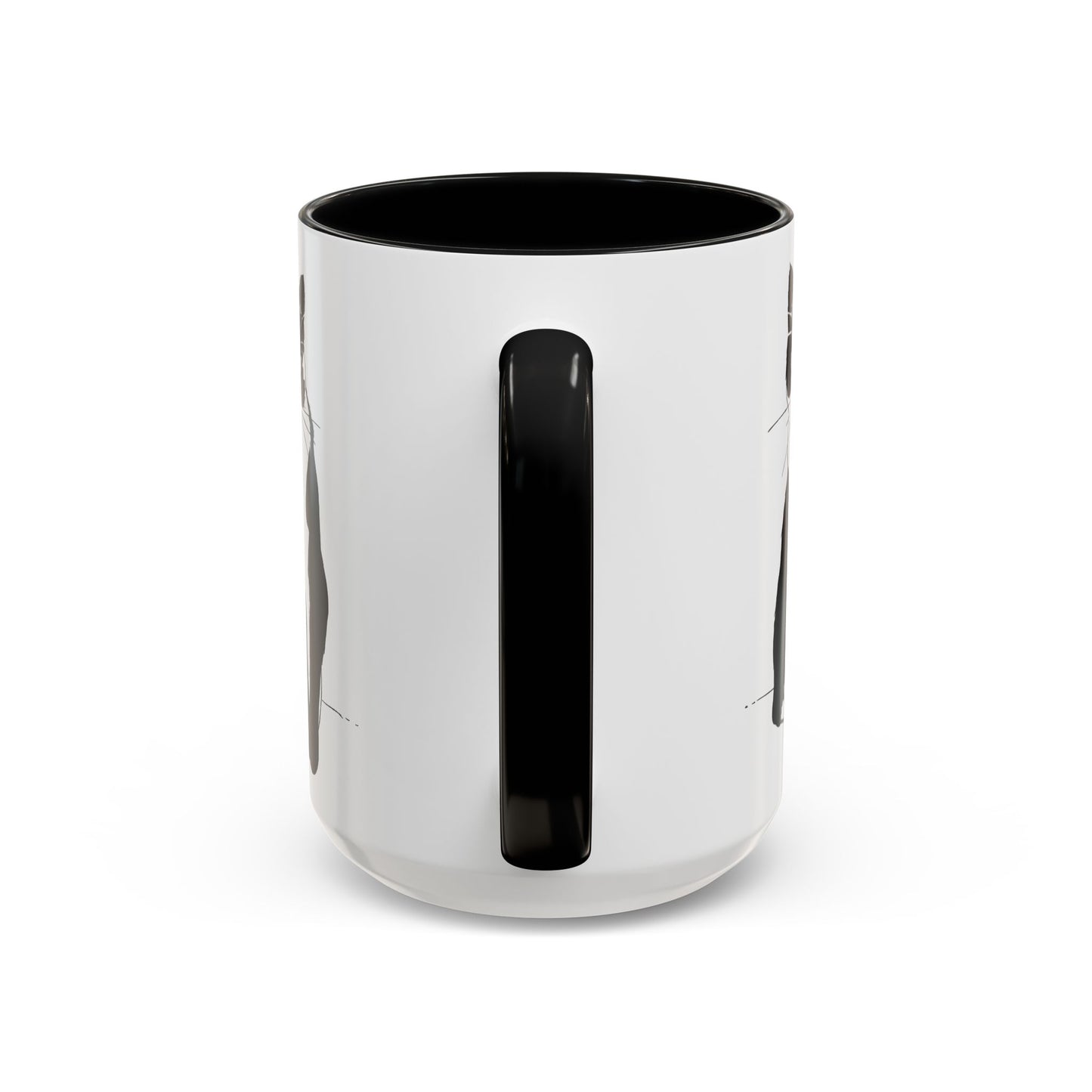 Cat Mug (Transparent Style Cat) - Two Cats Accent Edition Cat Mug