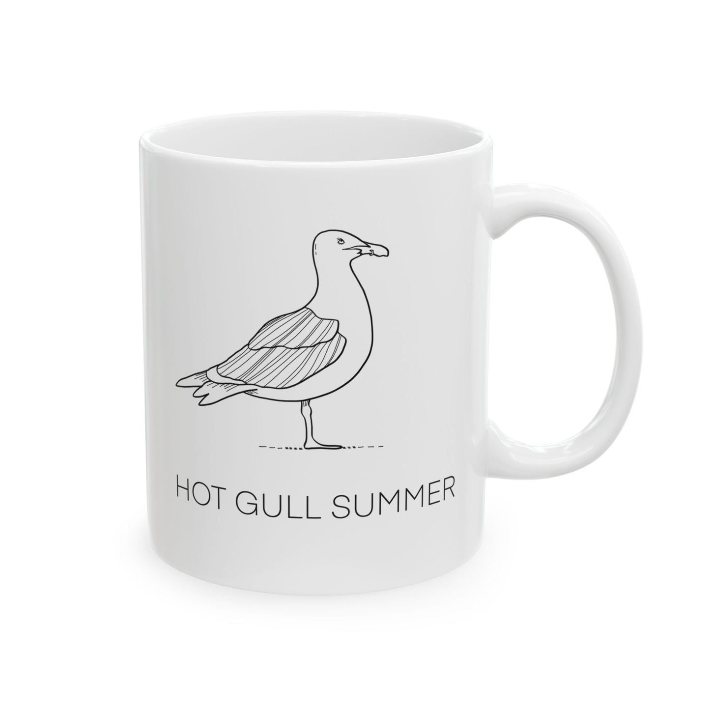 Hot Gull Summer Seagull Coffee Mug
