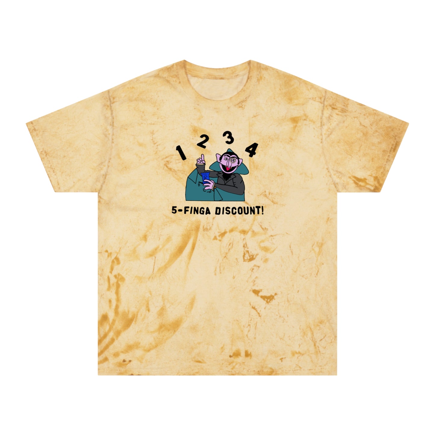 Five Finger Discount Color Blast Tee - Sesame Street The Count Parody Shirt