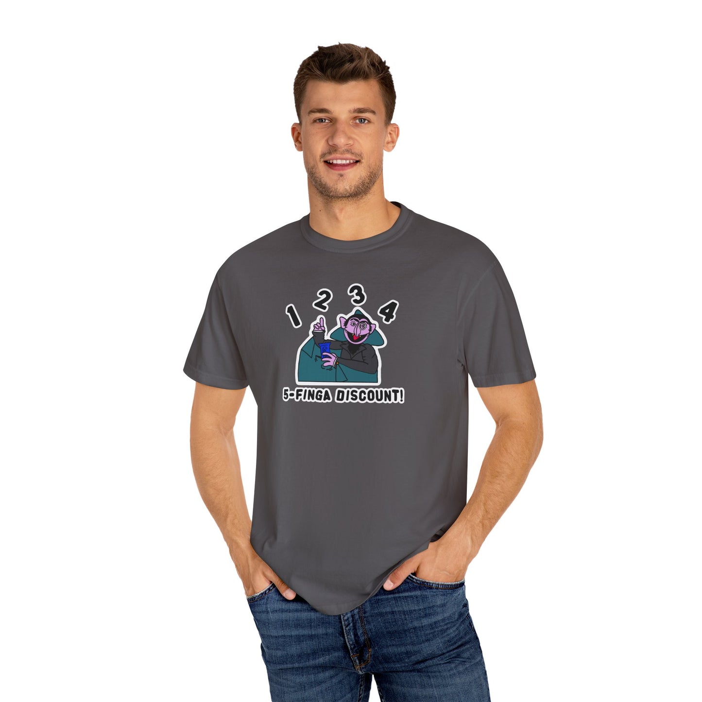 Five Finger Discount Tee - Sesame Street The Count Parody Shirt