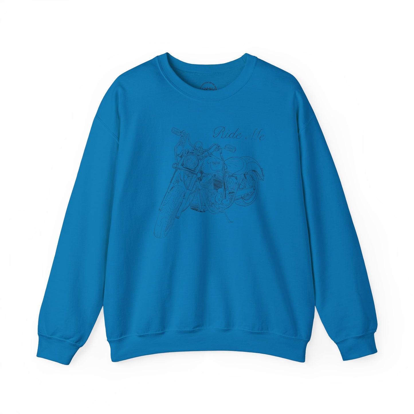Ride Me Motorcycle Drawing Sweatshirt