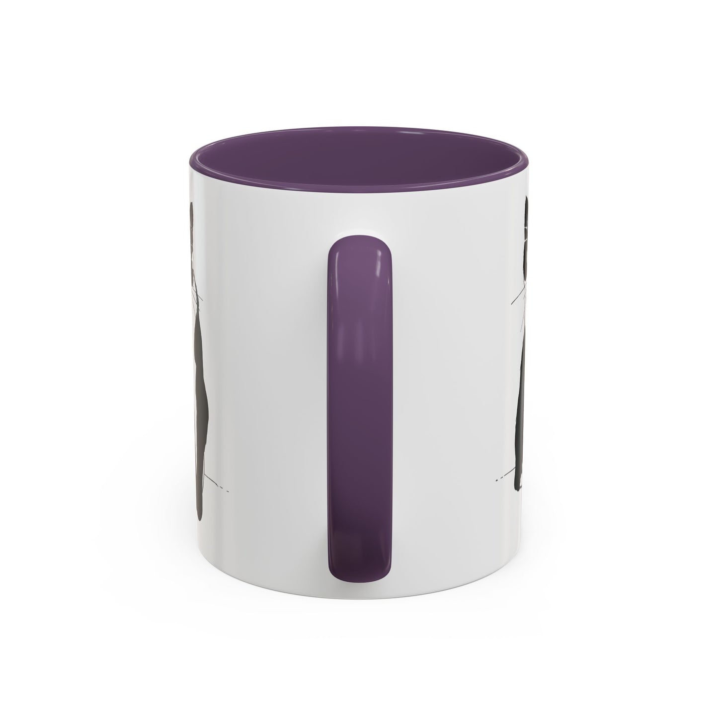 Cat Mug (Transparent Style Cat) - Two Cats Accent Edition Cat Mug