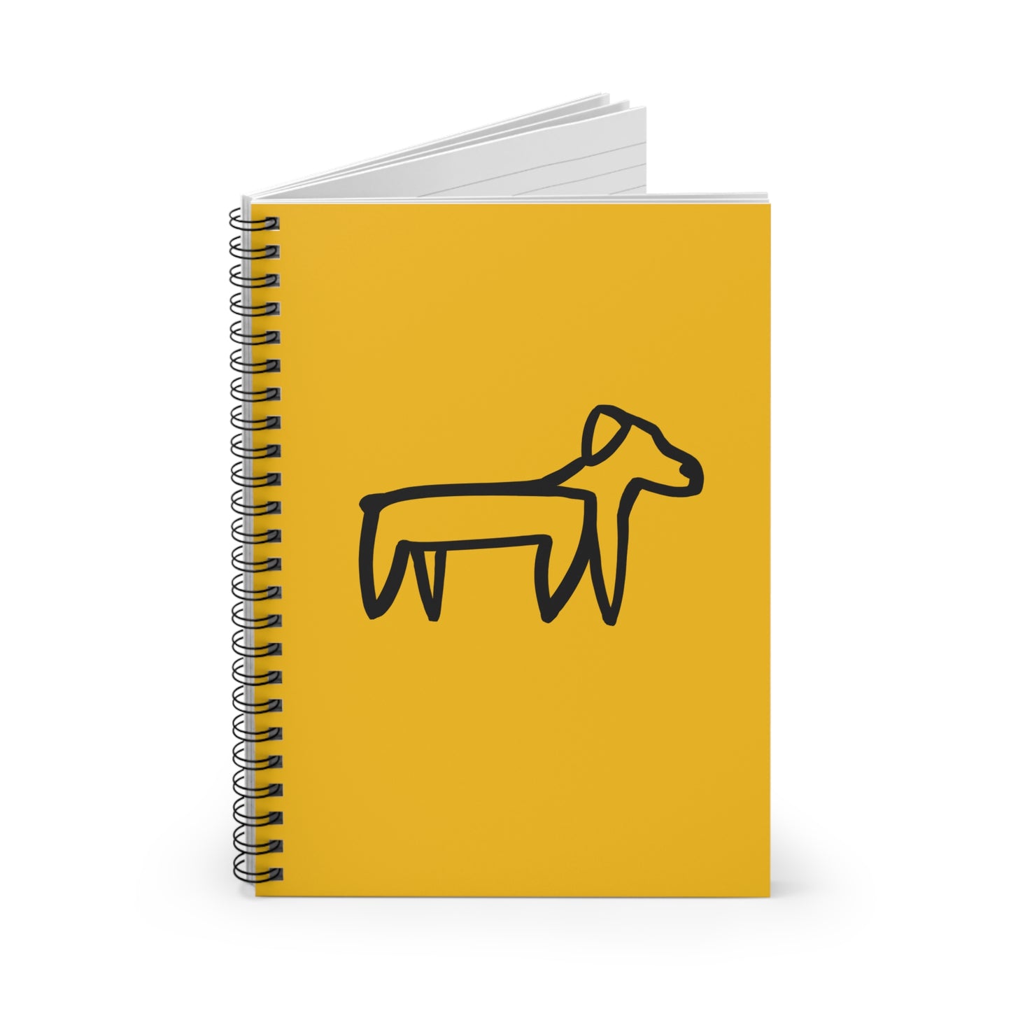 Yellow Dog Spiral Notebook