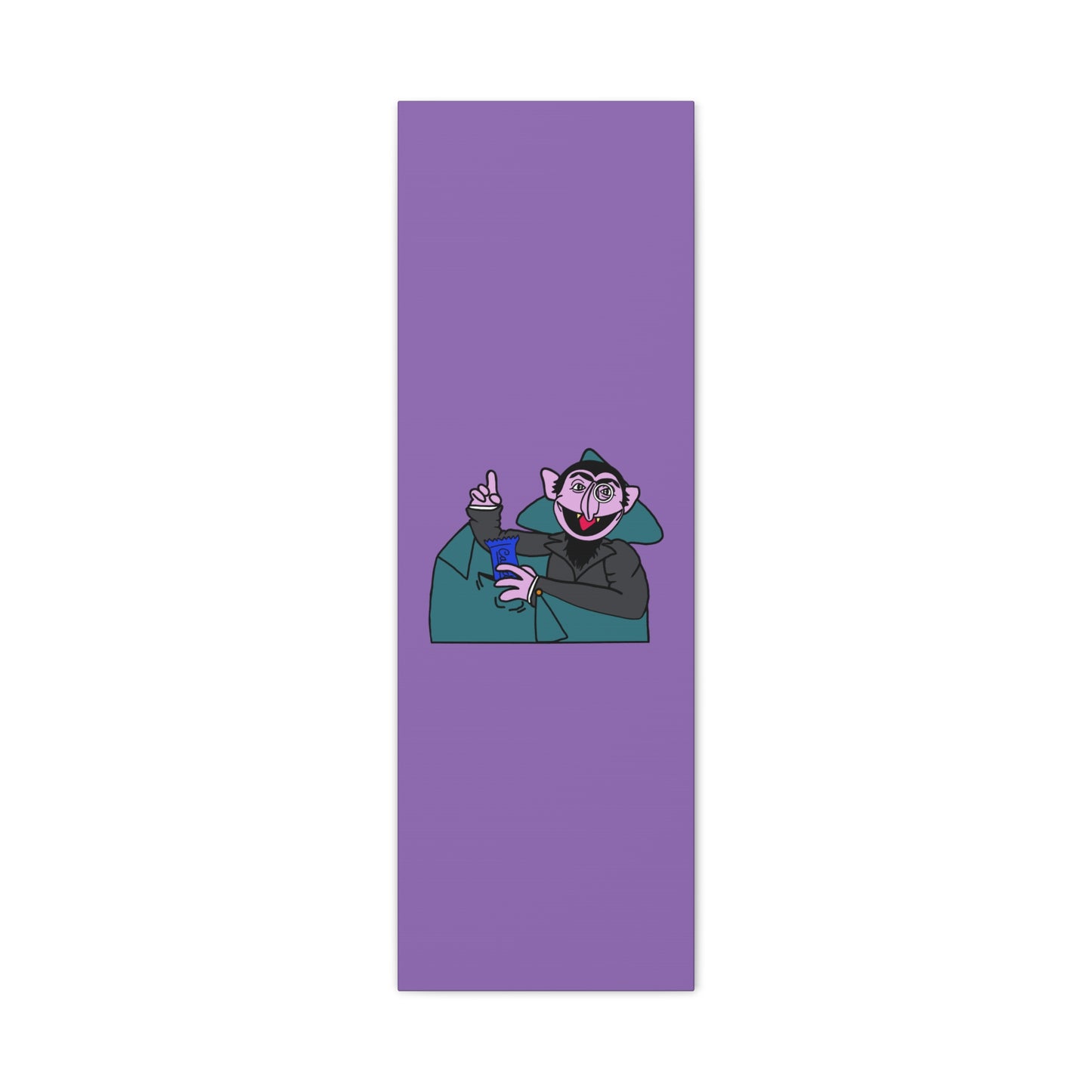 The Count Stealing Candy Canvas Print Light Purple - Sesame Street The Count Canvas Art