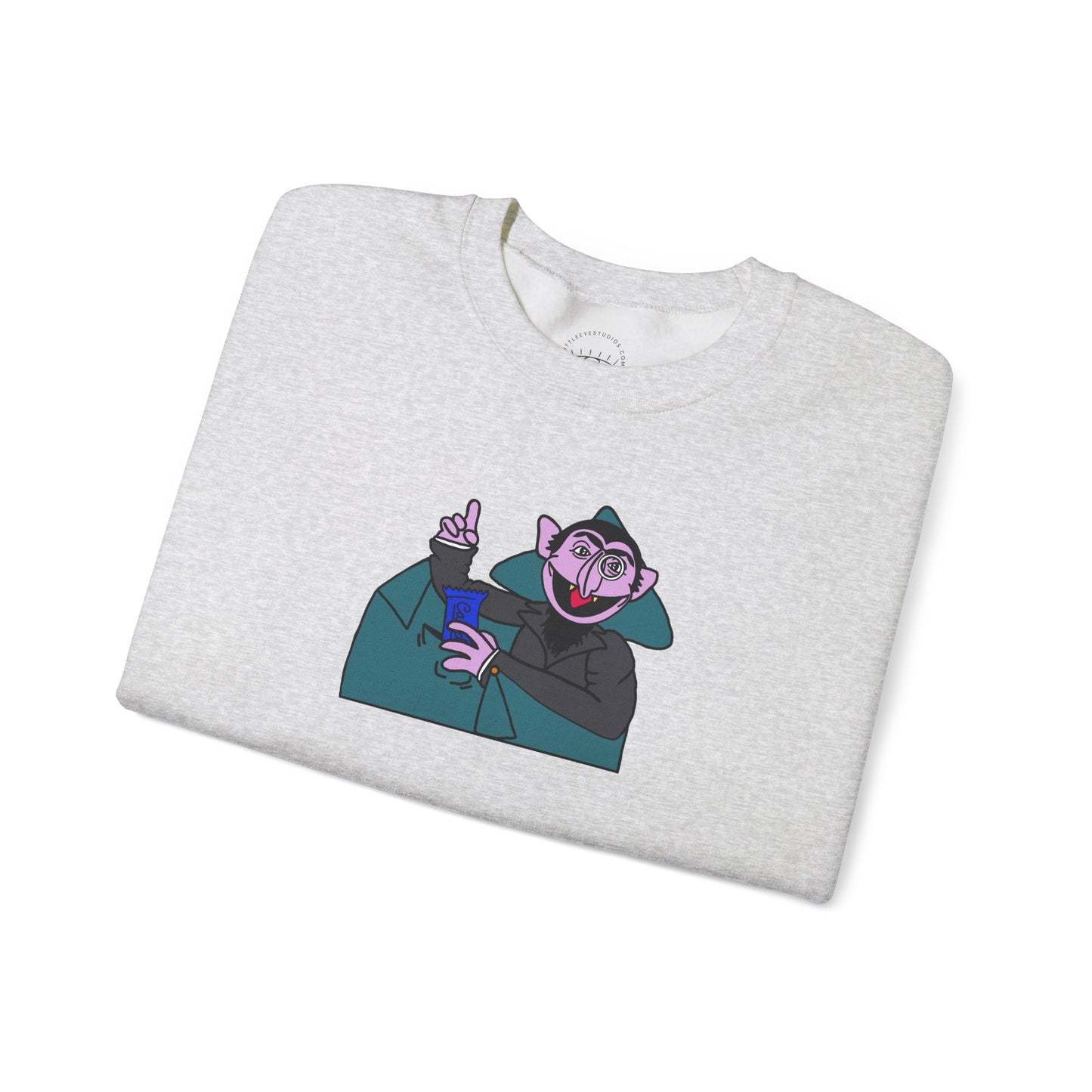 The Count Stealing Candy Sweatshirt - Sesame Street The Count Parody Sweatshirt