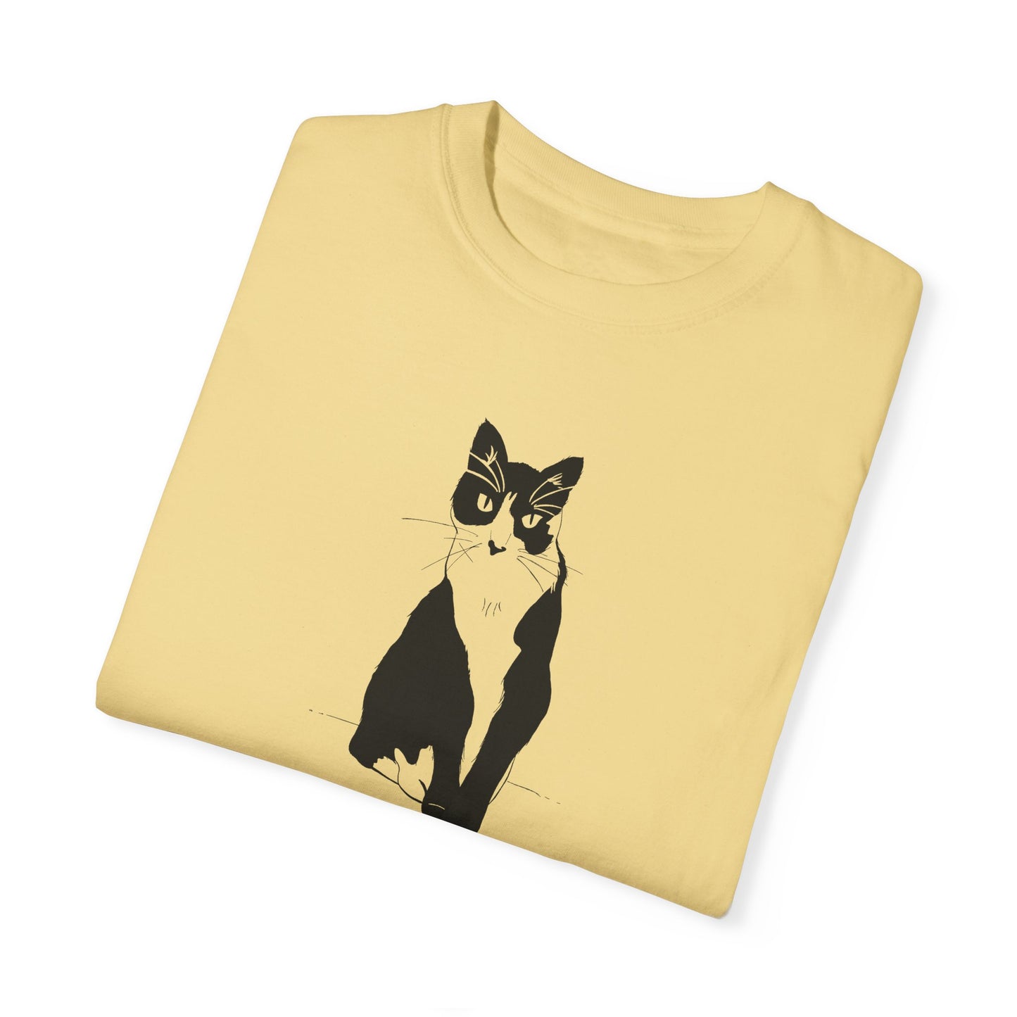 Cat Tee (Transparent Style Cat) - Cat Drawing Shirt