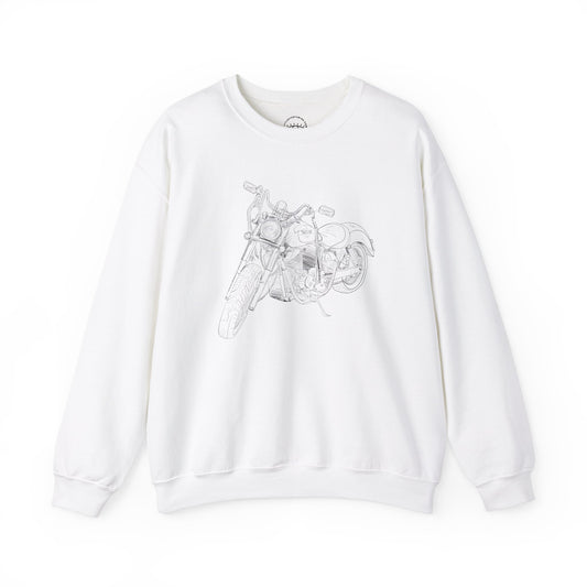Motorcycle Drawing Sweatshirt