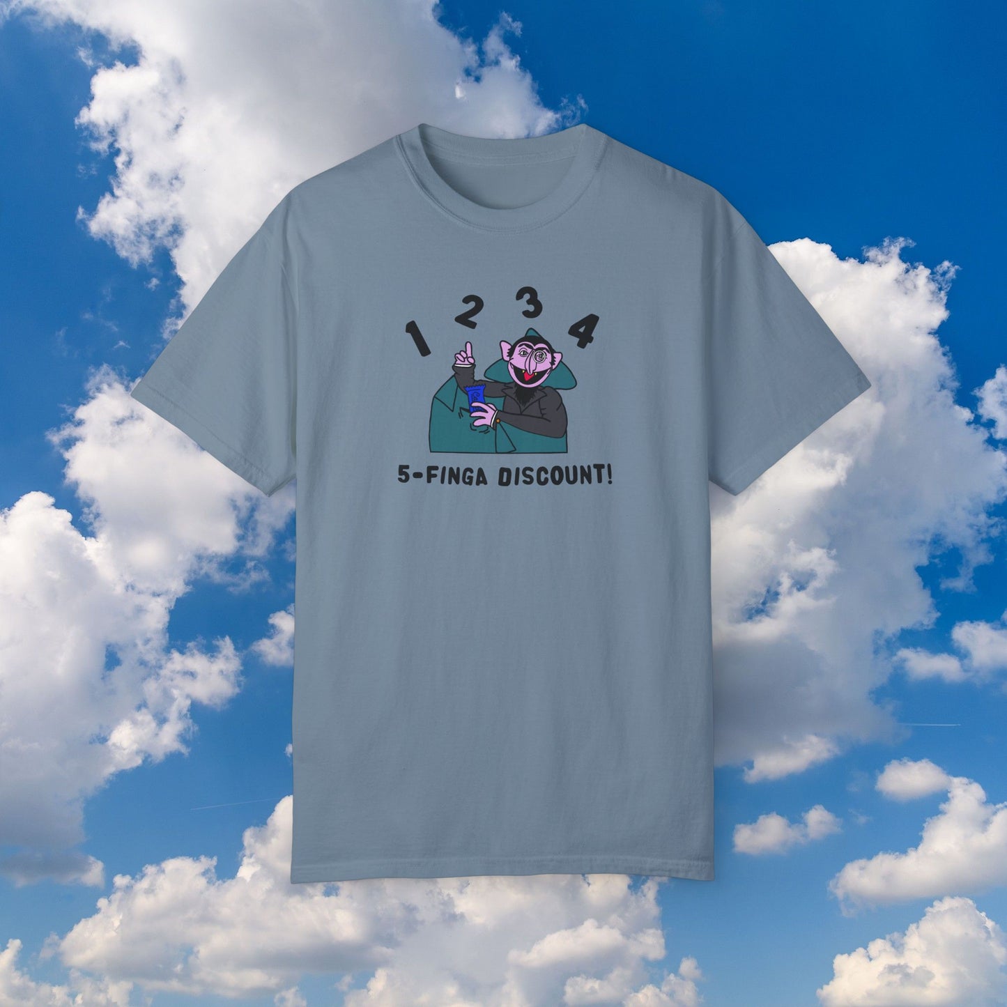 Five Finger Discount Tee - Sesame Street The Count Parody Shirt