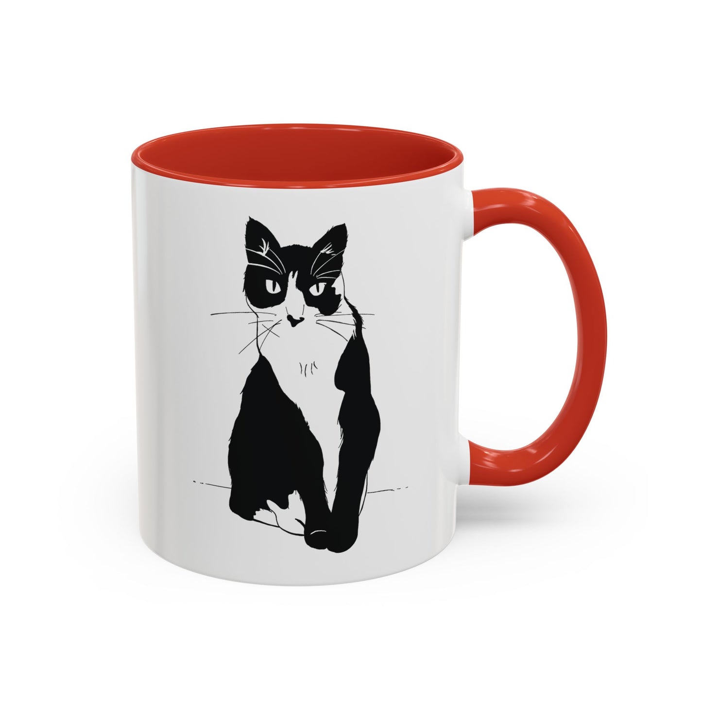 Cat Mug (Transparent Style Cat) - Two Cats Accent Edition Cat Mug
