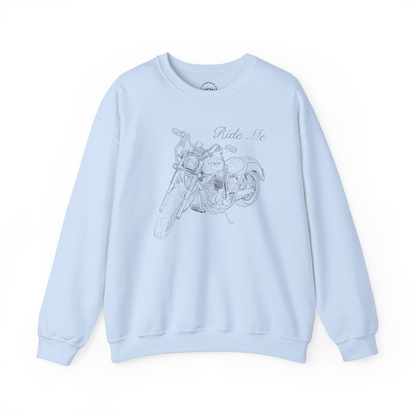Ride Me Motorcycle Drawing Sweatshirt