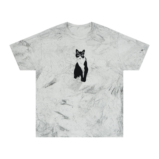 Cat Color Blast Tee (Transparent Style Cat) - Cat Drawing Shirt