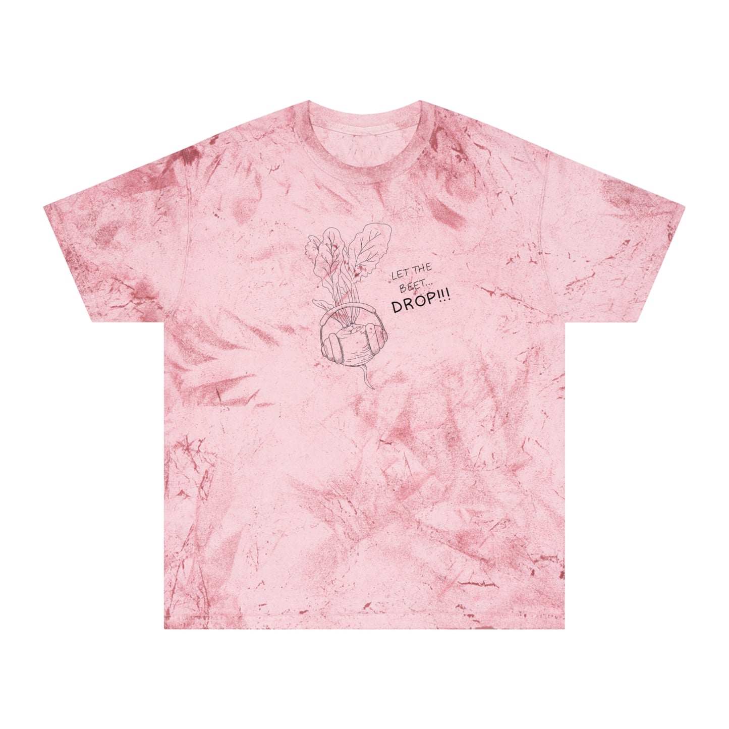 Let The Beet Drop Outline Color Blast Tee