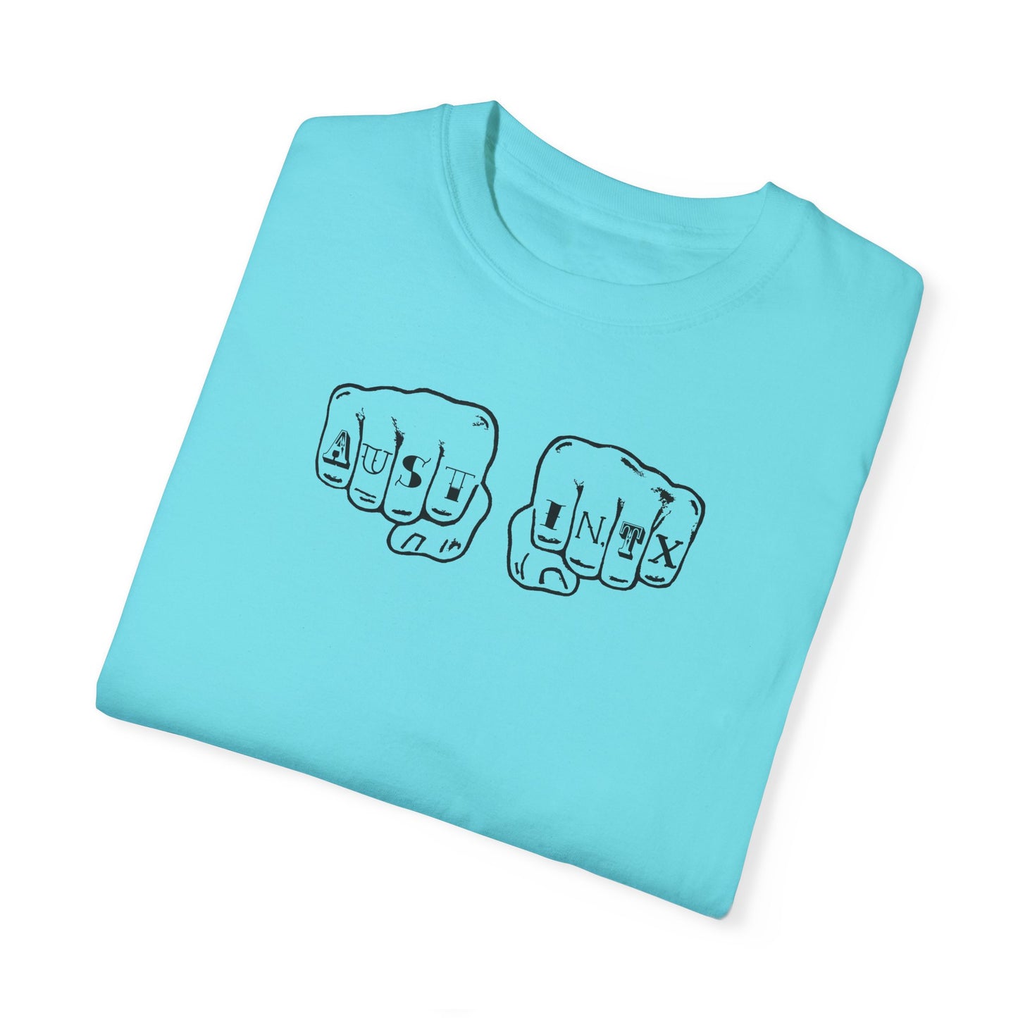 Austin Knuckle Tats - Tattooed Fists Tee