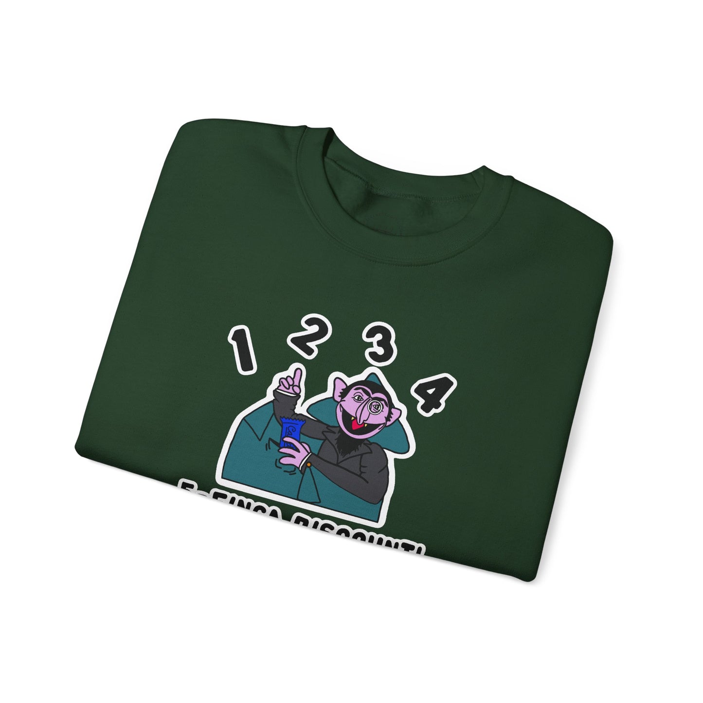 Five Finger Discount Sweatshirt - Sesame Street The Count Parody Sweatshirt
