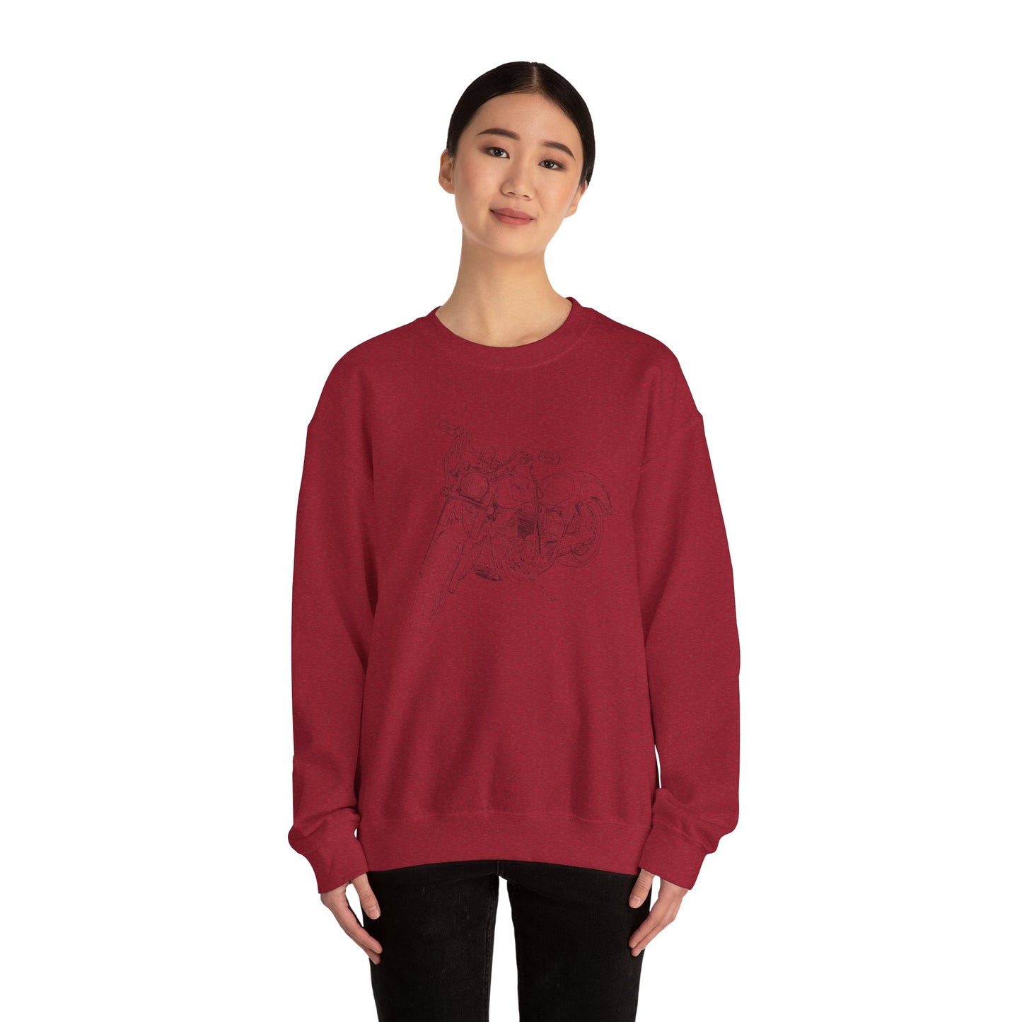 Motorcycle Drawing Sweatshirt