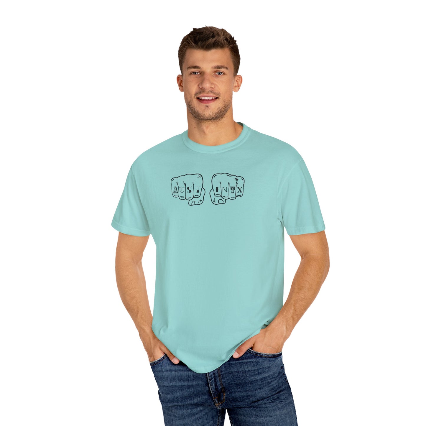 Austin Knuckle Tats - Tattooed Fists Tee
