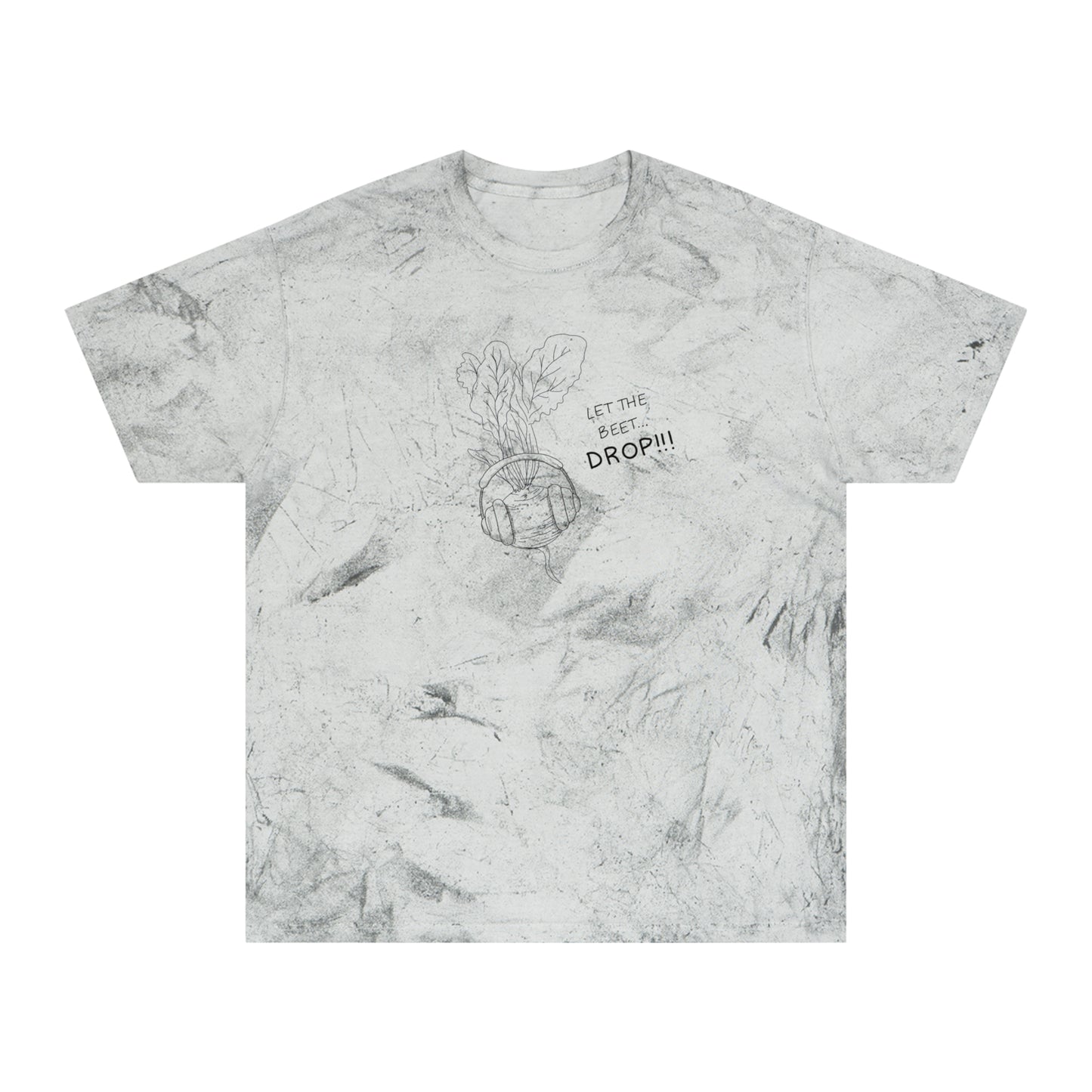 Let The Beet Drop Outline Color Blast Tee