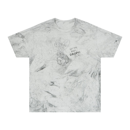 Let The Beet Drop Outline Color Blast Tee