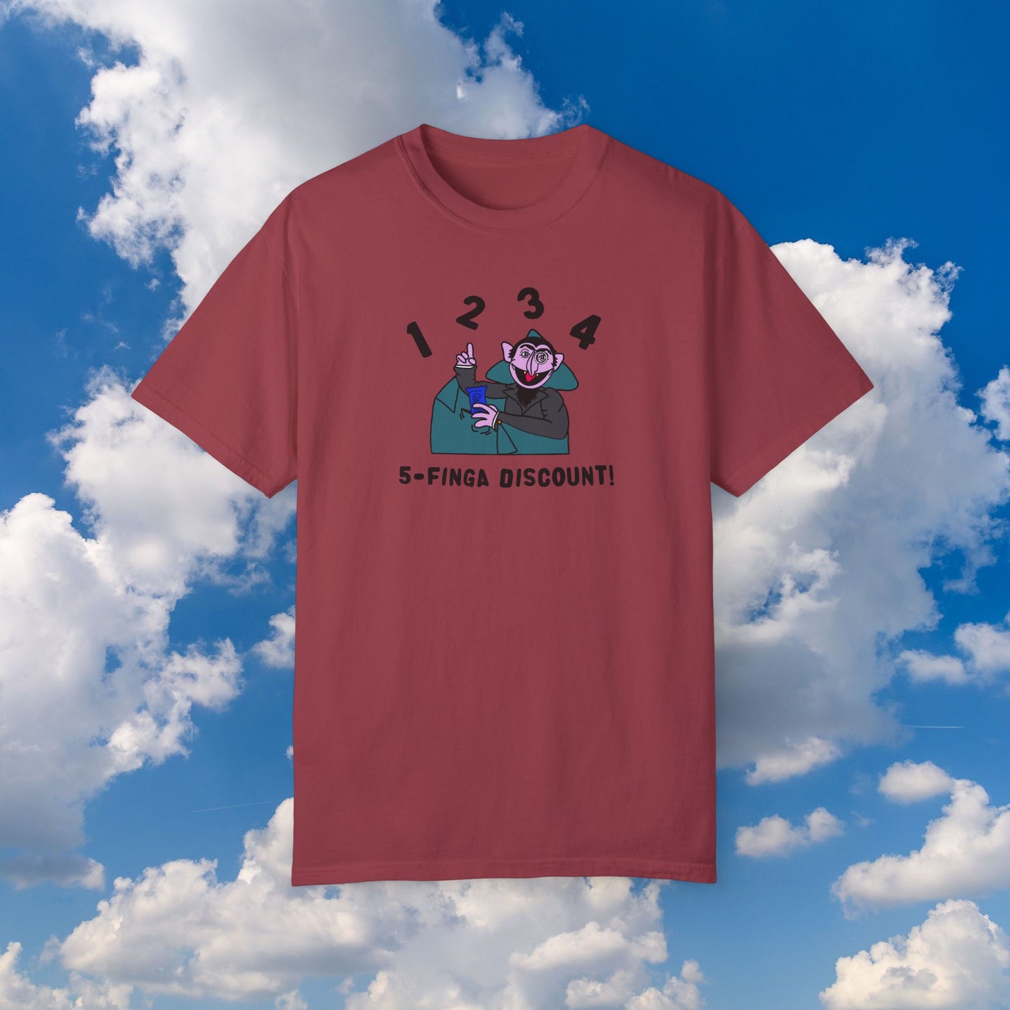Five Finger Discount Tee - Sesame Street The Count Parody Shirt