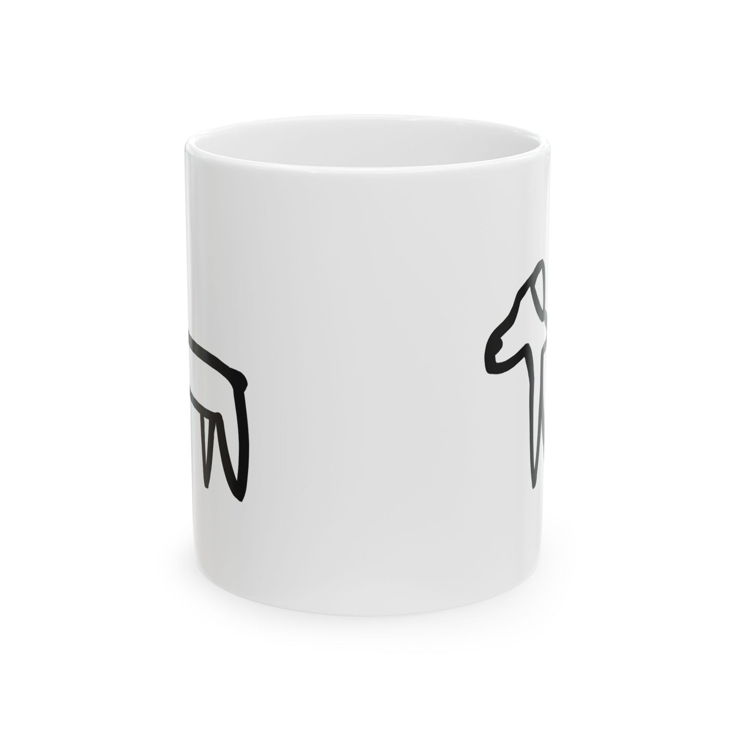 Dog Drawing Mug - Two Dogs Edition