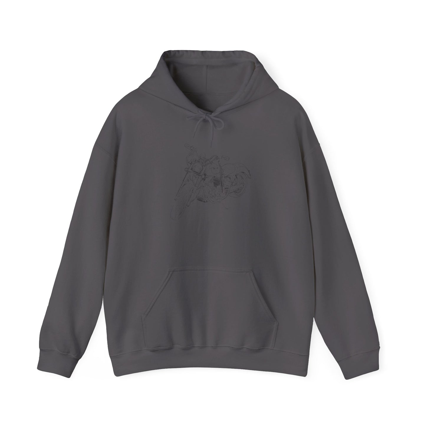 Harley Motorcycle Drawing Hoodie Sweatshirt