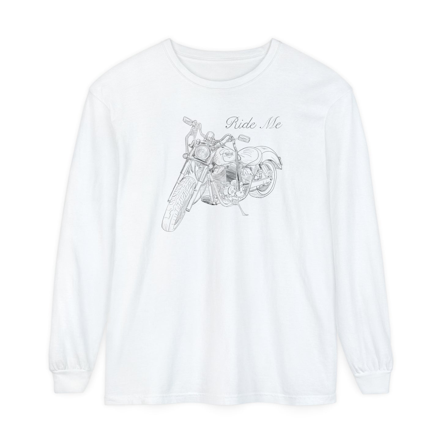 Ride Me Motorcycle Long Sleeve Tee