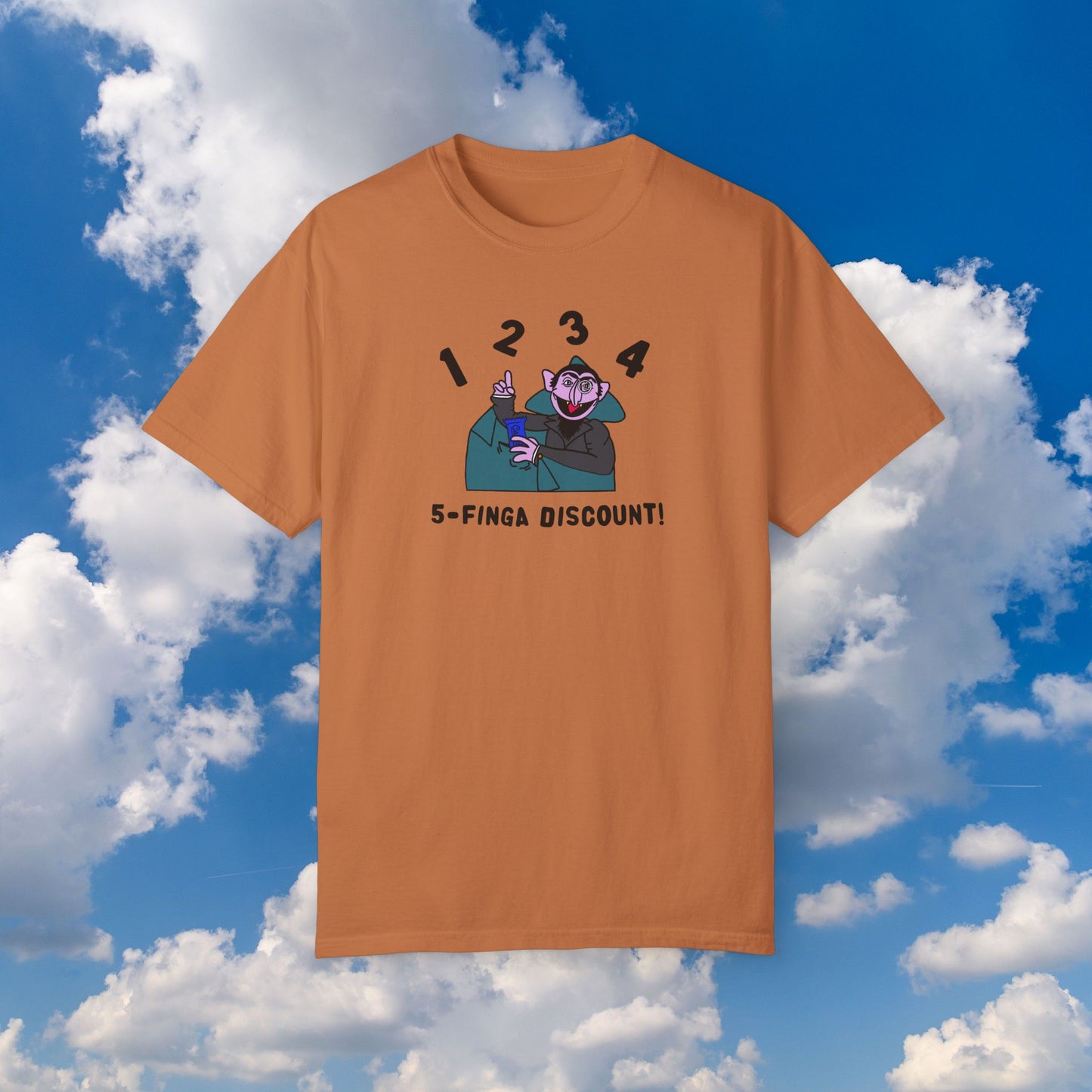 Five Finger Discount Tee - Sesame Street The Count Parody Shirt