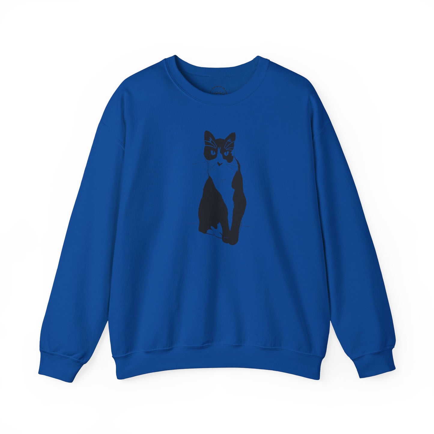 Cat Sweatshirt (Transparent Style Cat) - Cat Drawing Sweatshirt