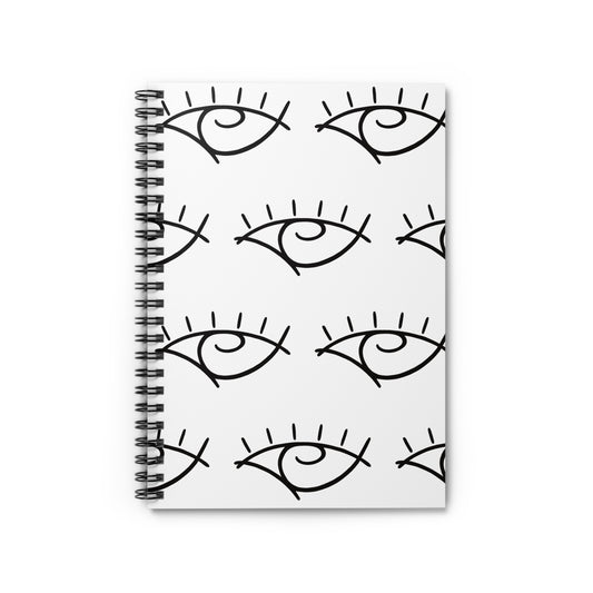 Seeing Eye Pattern Spiral Notebook