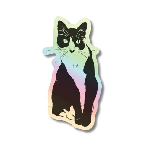 Holographic Cat Sticker